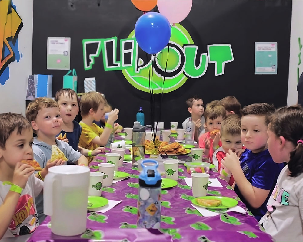 Kids Birthday Party Hosts Flip Out