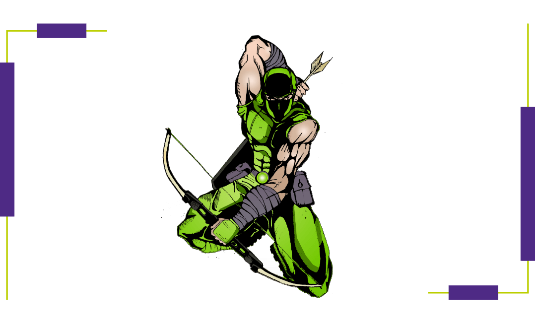 A green ninja in a dynamic pose Flip Out Australia