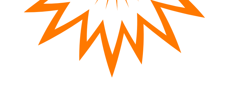 Orange explosion icon | Flip Out Australia