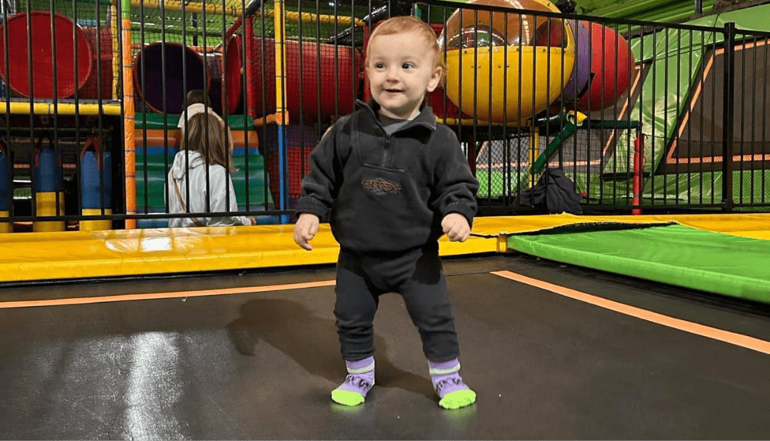 A Child Play in Indoor Trampoline Park | Flip Out Australia