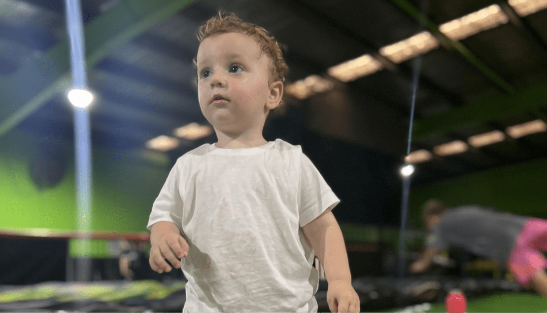 A child playing in an Indoor Trampoline Park | Flip Out Australia