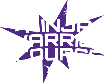 Ninja Warrior course purple logo | Flip Out Australia