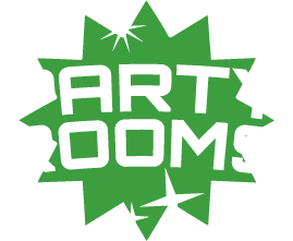 Party rooms green logo | Flip Out Australia