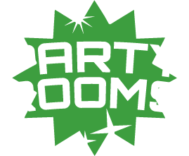 Party rooms green logo | Flip Out Australia