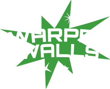 Warped Walls green logo | Flip Out Australia