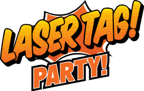 Laser tag party orange logo | Flip Out Australia